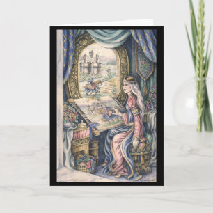 Carte de voeux Dessin Lady of Shalott