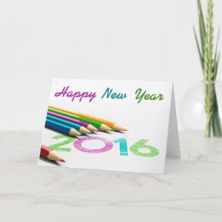Carte de voeux dessin - nouvel an 2016