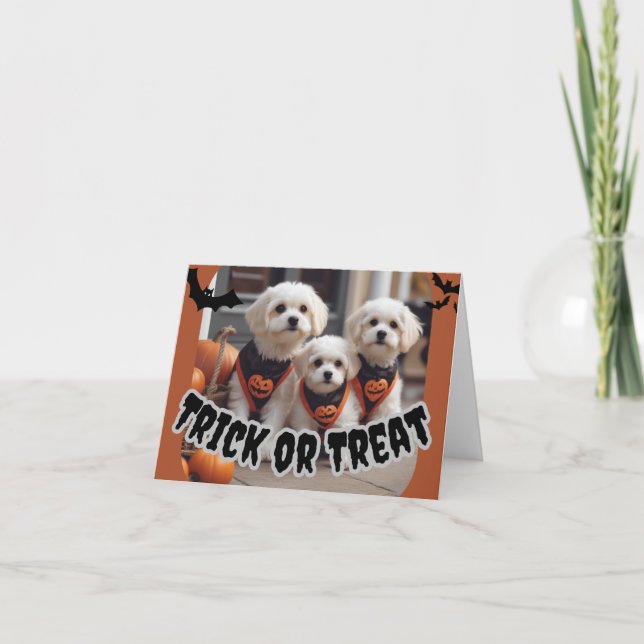 Carte de voeux d'Halloween (Devant)