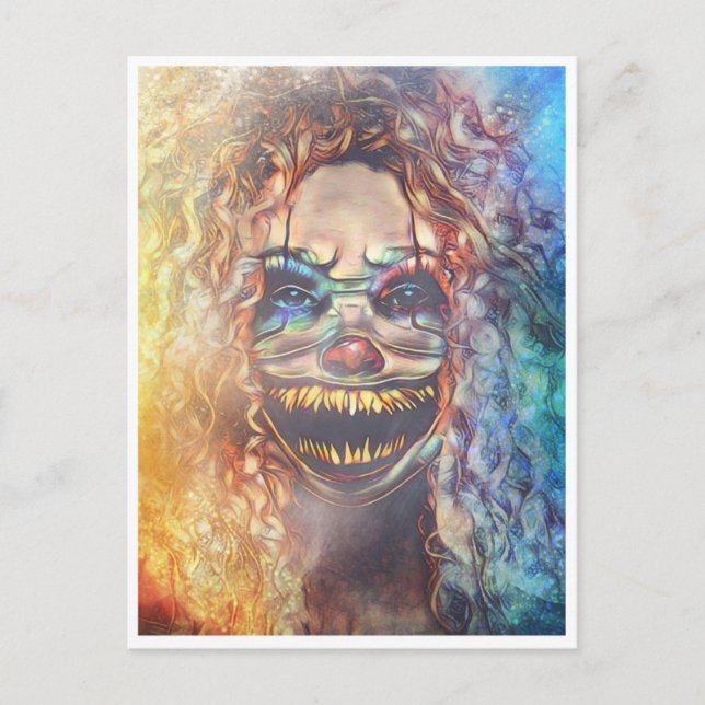 Carte de vœux d'Halloween effrayante (Devant)