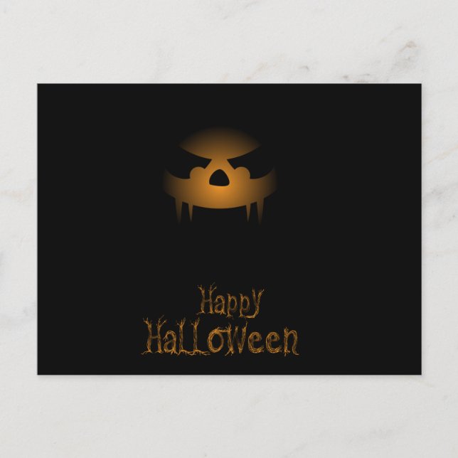 Carte de vœux d'Halloween effrayante (Devant)