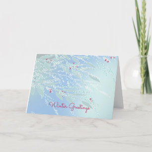 Carte de voeux d'hiver