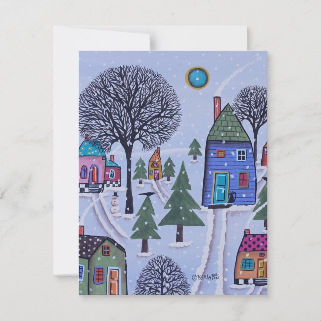 Carte de voeux d'hiver (Devant)