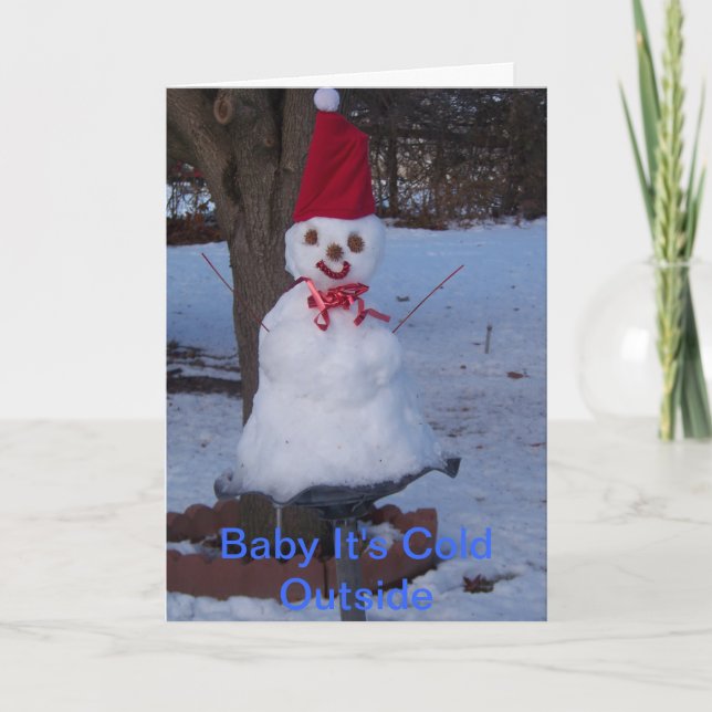 Carte de voeux d'hiver (Devant)