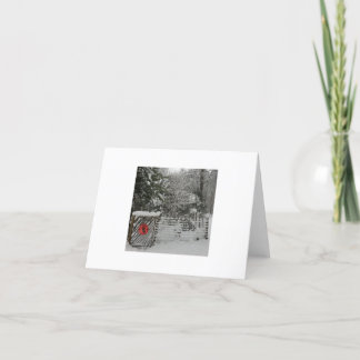 Carte de voeux d'hiver