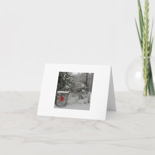 Carte de voeux d'hiver (Devant)