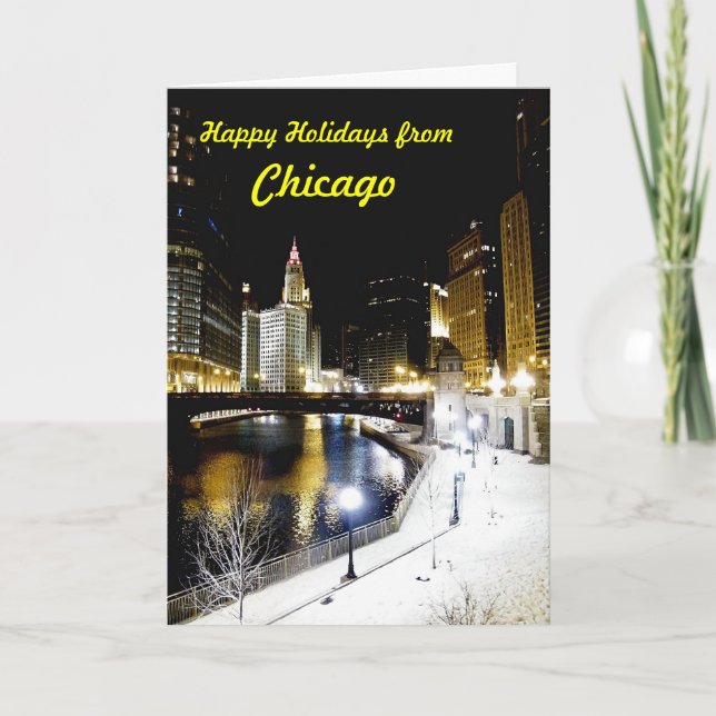 Carte de voeux d'hiver de Chicago (Devant)
