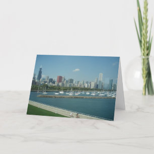 Carte de voeux d'horizon de Chicago