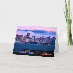 Carte de voeux d'horizon de San Francisco