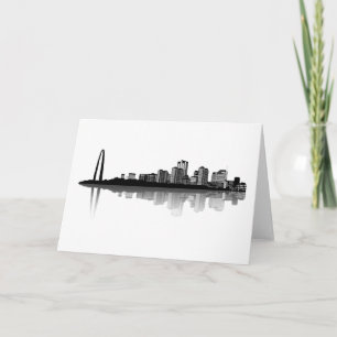 Carte de voeux d'horizon de St Louis (b/w)