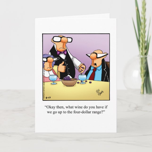 Carte de voeux d'Humour Anniversaire pour elle (Devant)