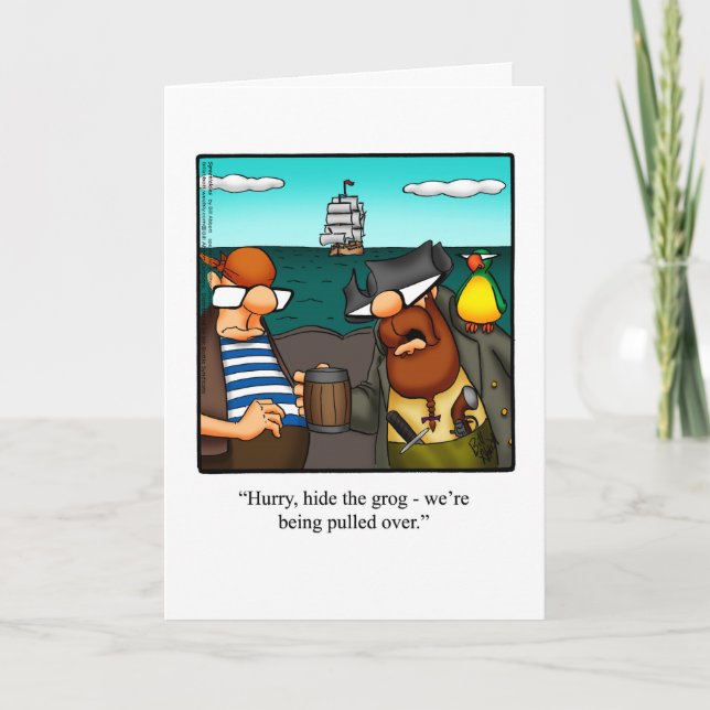 Carte de voeux d'Humour d'anniversaire "Spectickle (Devant)