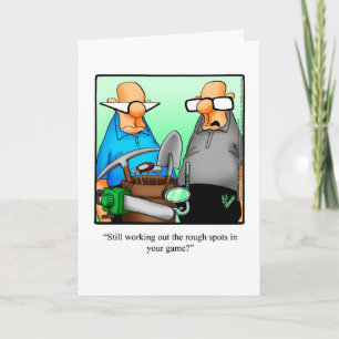 Carte de voeux d'Humour de golf