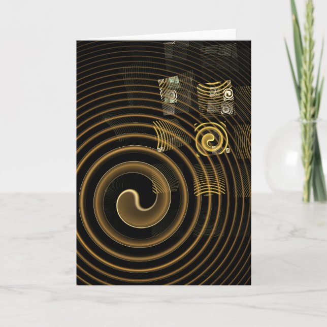 Carte de voeux d'hypnose Abstraite (Devant)