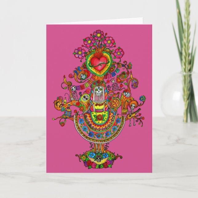 Carte de voeux Dia de Muertos (Devant)