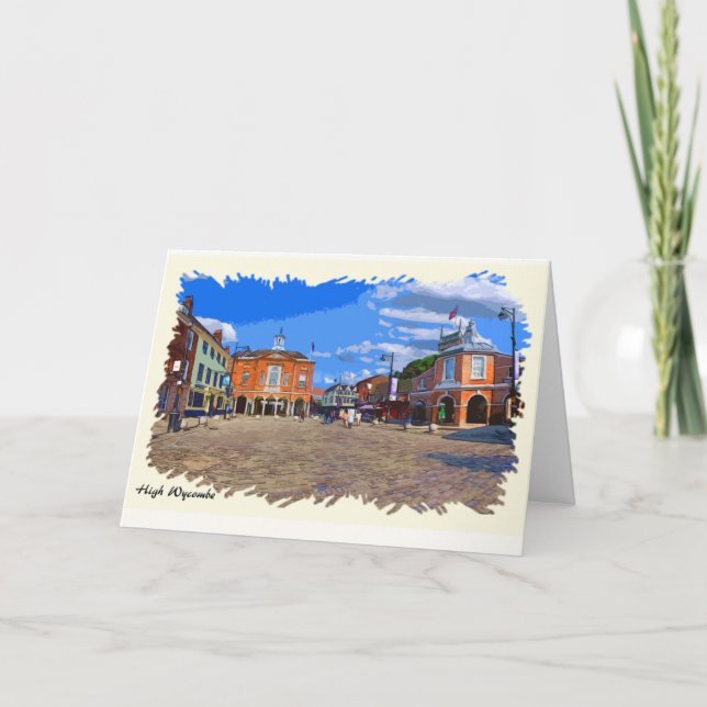 Carte de voeux d'illustration de High Wycombe (Devant)