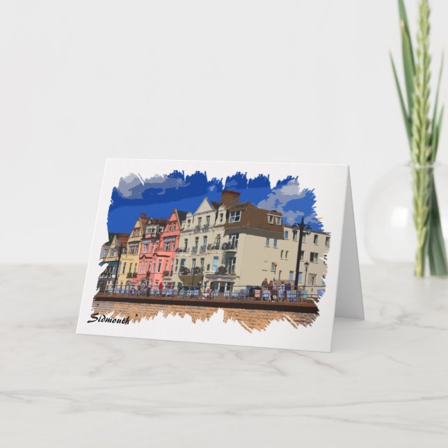 Carte de voeux d'illustration de Sidmouth (Devant)