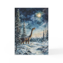 Carte de vœux « Dino-mite Night Star » 