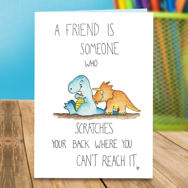 Carte de voeux DINOSAUR AMIS par Nicole Janes (Créateur téléchargé)