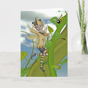 Carte de voeux d'insecte de Pixi