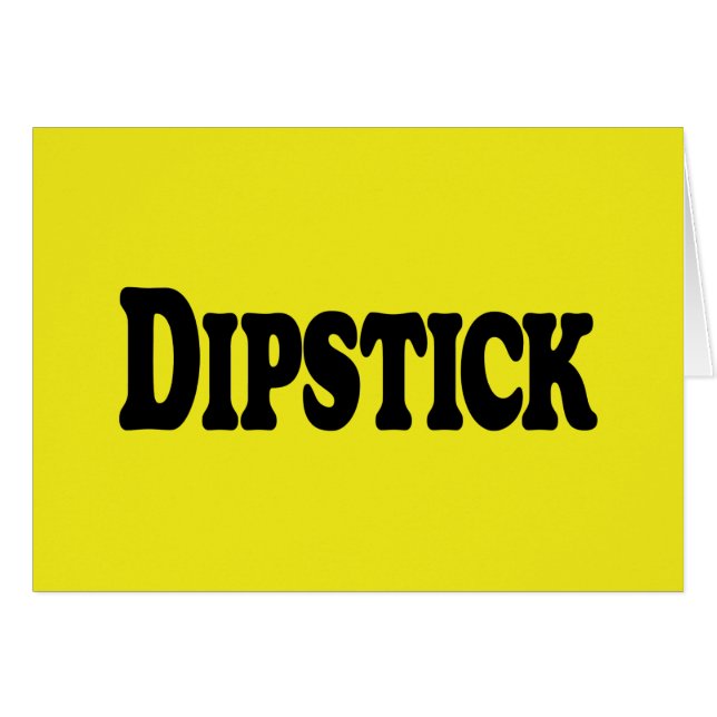 Carte de voeux Dipstick (Devant horizontal)