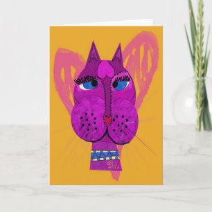 Carte de voeux Diva Kitty
