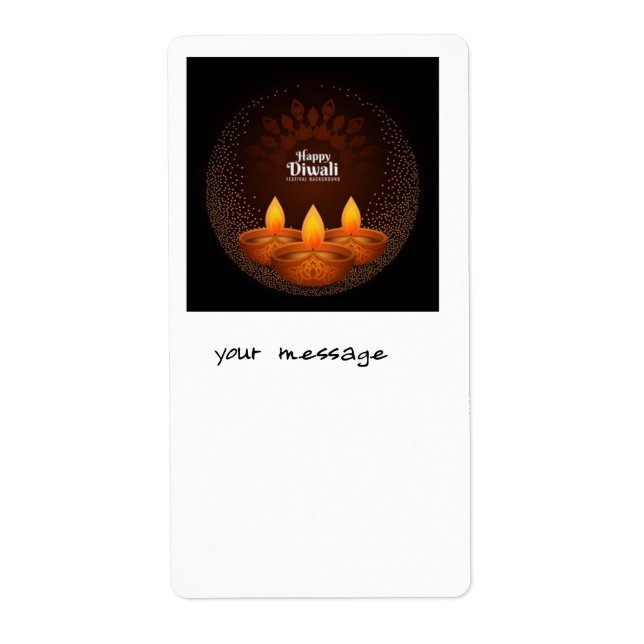 carte de voeux diwali (Devant)