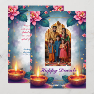 Carte de vœux Diwali Starry Arch