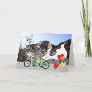 Carte de voeux DO-IT-YOURSELF mur chinois mariage