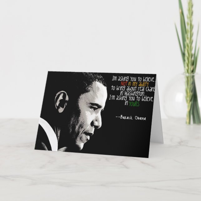 Carte de voeux d'Obama (Devant)