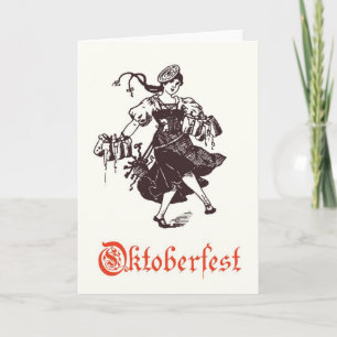 Carte de voeux d'Oktoberfest