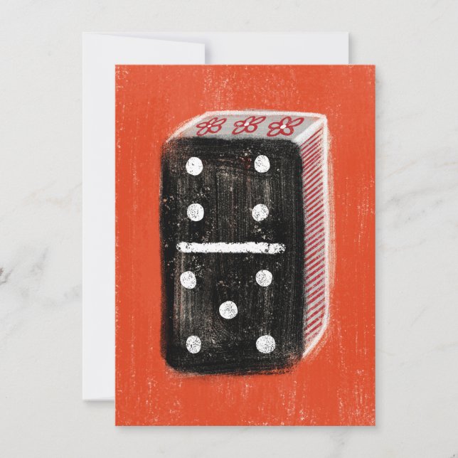 Carte de voeux Domino (Devant)