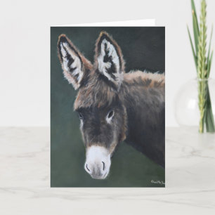 Carte de voeux Donkey Animal Art