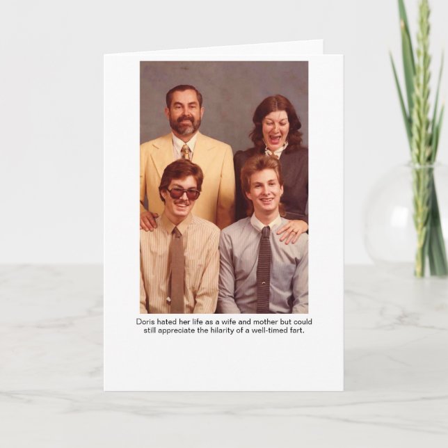 Carte de voeux Doris Femme et Mère (Devant)