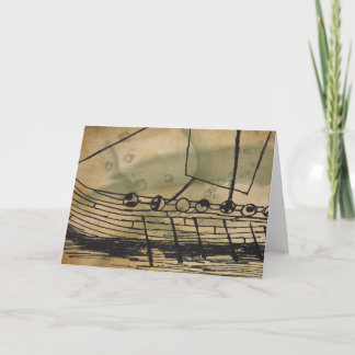 Carte de voeux d'Ormen Lange de bateau de Viking