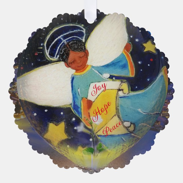 Carte de voeux d'ornement en papier inconscient (Recto)