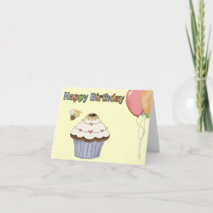 Carte de voeux douce d'anniversaire de petit