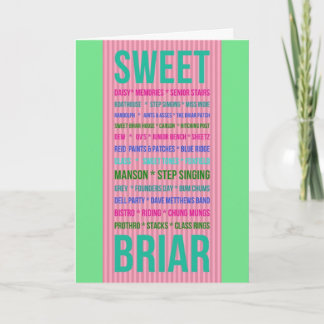 Carte de voeux DOUCE de SOUVENIRS de BRIAR