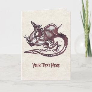 Carte de voeux Dragon