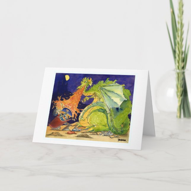 Carte de voeux Dragon Battle (Devant)