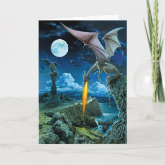 Carte de voeux Dragon Spit