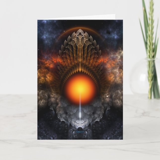 Carte de voeux Dream Orb Fractal Art (Devant)