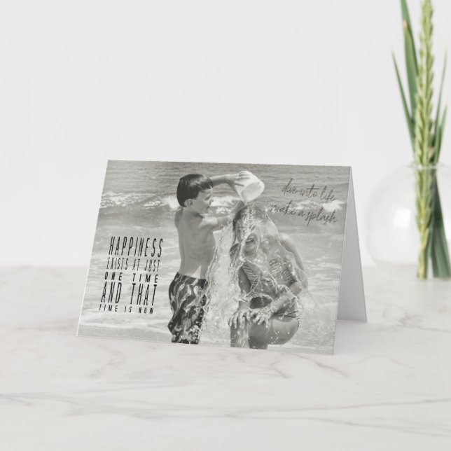 Carte de voeux DRENCHÉE (Devant)