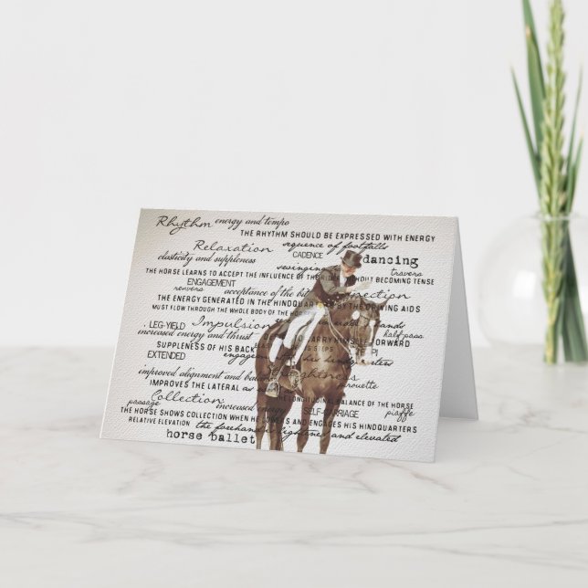 Carte de voeux DRESSAGE ARENA (Devant)