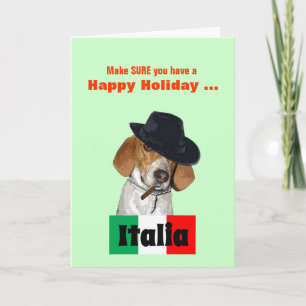 Carte de voeux drôle de chien de Charley de truand