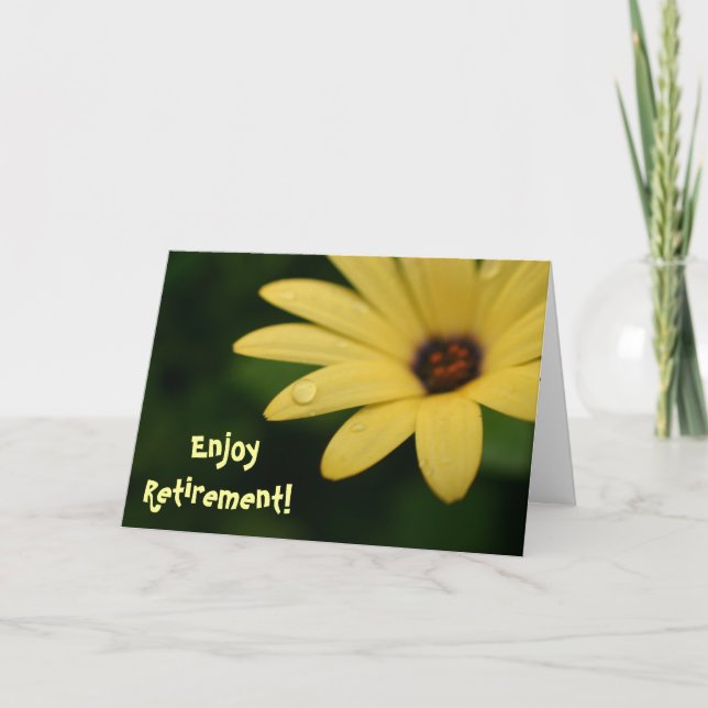 Carte de voeux drôle de fleur de jaune de citation (Devant)