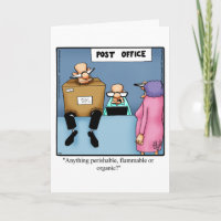 Carte de vœux drôle d'humour de divorce pour elle