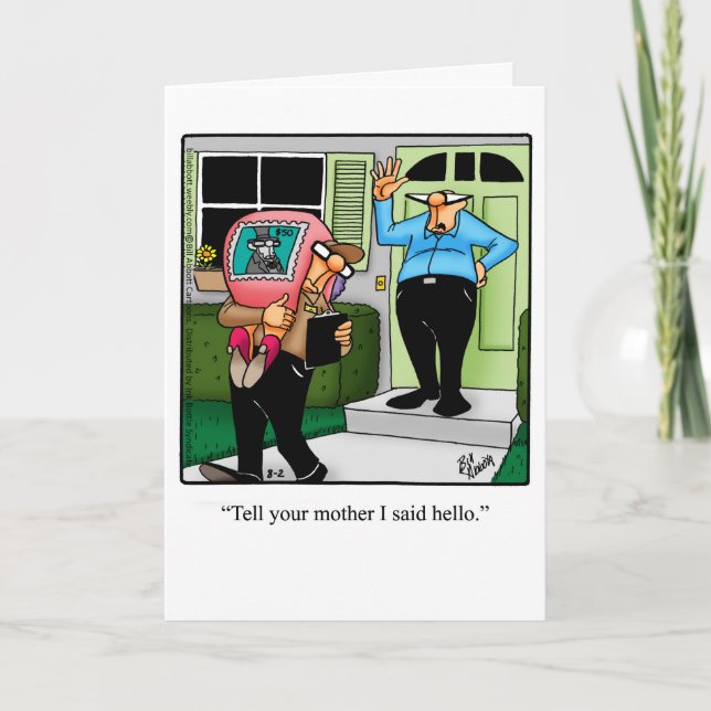 Carte de vœux drôle d'humour de divorce pour lui (Devant)