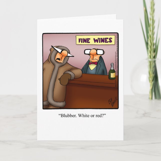 Carte de voeux drôle "Dîner d'anniversaire" (Devant)