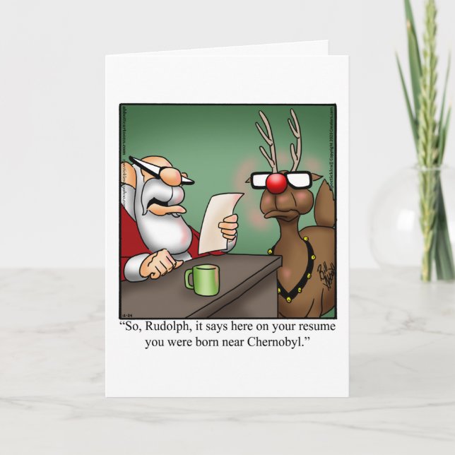 Carte de vœux drôle pour Noël  (Devant)